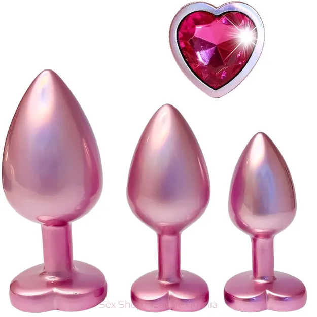 Zestaw korków analnych z cyrkonią