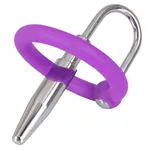 Penis Plug Silver/Purple - 2