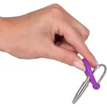 Penis Plug Silver/Purple - 5