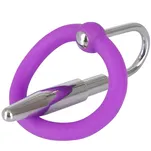 Penis Plug Silver/Purple - 3
