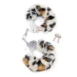 Furry Cuffs Leopard kajdanki z futerkiem - 3