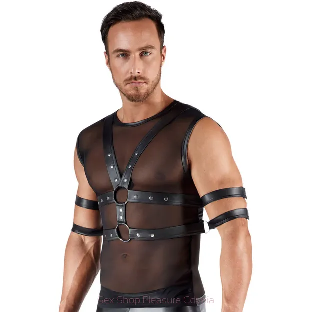 Męska koszulka z mankietami rozmiar L