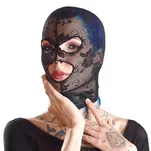Koronkowa maska na głowę z wycięciami - 2