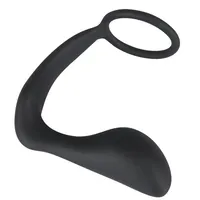 Black velvets ring,plug Black / Silicone