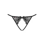Obsessive Miamor Crotchless Panties L/XL Black - 3