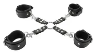 Leather Restraint Set Hogtie mankiety na  nadgarstki i kostki