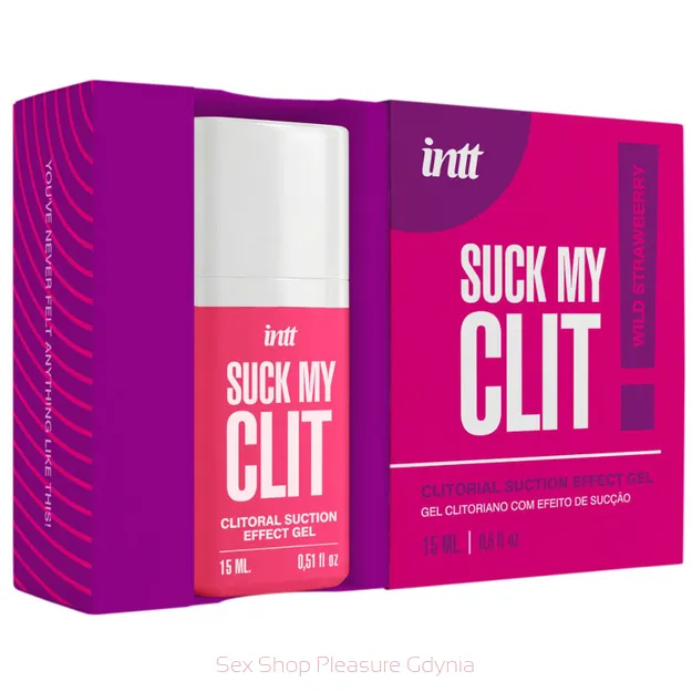 Suck my Clit żel stymulujący łechtaczkę  o smaku truskawkowym 15 ml