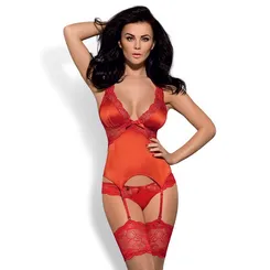 Obsessive Secred corset XXL Red