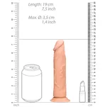 Testicles realistyczne dildo 18 cm - 3