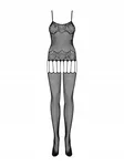 F235 czarny bodystocking rozmiar S/M/L - 3