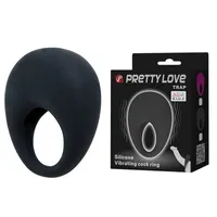 Pretty Love Trap vibrating cock ring Black / Silicone