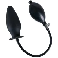 True black Inflatable pompowany korek  analny
