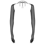 Euphori czarne rękawiczki rozmiar S/M/L - 2