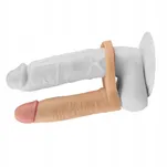 The Ultra Soft Double dildo z wibracją  do podwójnej penetracji 14,5 cm - 2