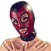 Head mask czerwono-czarna maska onesize