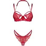 Matildea komplet bielizny z odkrytym  kroczem rozmiar L/XL - 4