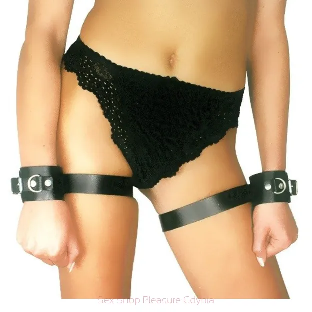 Leder 2015 skórzane kajdanki na ręce i uda