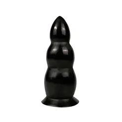 AB37 czarne dildo analne 23cm